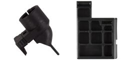 Milsig / Valken M17 Dummy Magazin / Magwell Plug & Milsig CQC Hopper Feed Neck Set / Hopperaufsatz