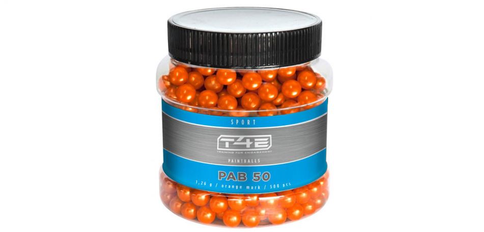 Umarex T4E Sport PAB 50 Paintballs cal. 50 - 500 Stück - orange