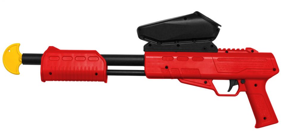 Blaster Kids Markierer Gotcha Gun / Shotgun cal. 50 (0.5 J) inkl. Loader - rot