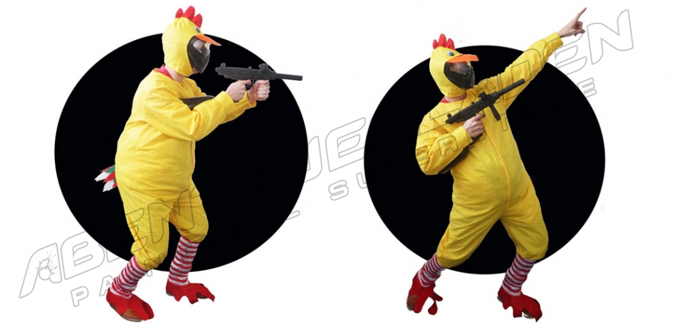 Paintball Kostüm Huhn 