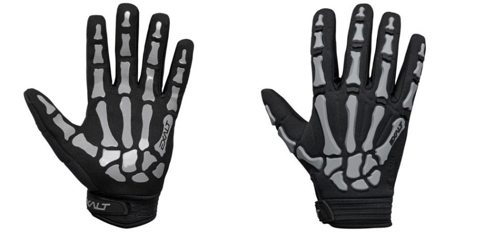 Exalt Death Grip Gloves Vollfinger / Paintball Handschuhe grau M
