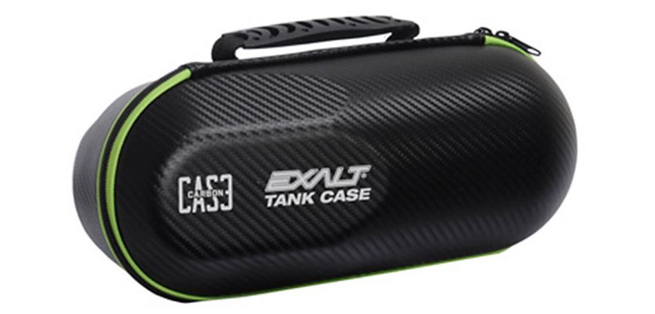 Exalt Tank Case - Paintball Flaschen Tasche - Carbon black/lime