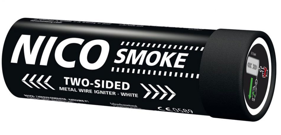 Nico Smoke Burst Rauchgranate two-sided 50 Sekunden - weiß