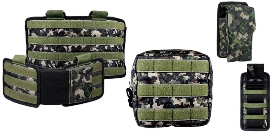 NXe Extraktion Base Battlepack + Cargo Tasche + Multi Tasche + Granaten Tasche - digi camo