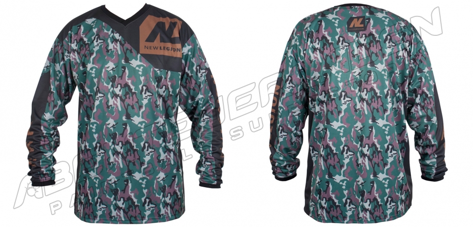 New Legion ultimate Pro Paintball Jersey - woodland camo M/L
