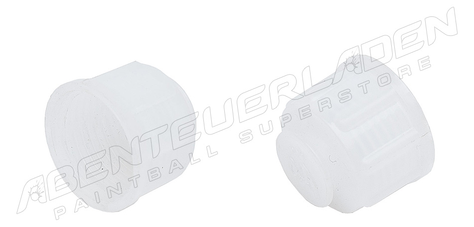 Ventilschutzkappe mit O-Ringaufnahme schraubbar weiß