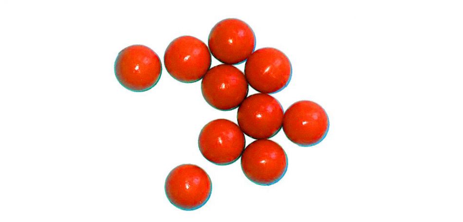 New Legion Rubberballs / Gummibälle cal.68 - 10 Stück - orange im 10er Röhrchen
