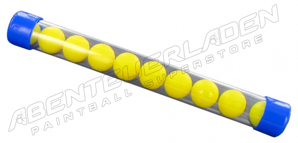 New Legion Rubberballs / Gummibälle cal.68 - 10 Stück - gelb im 10er Röhrchen